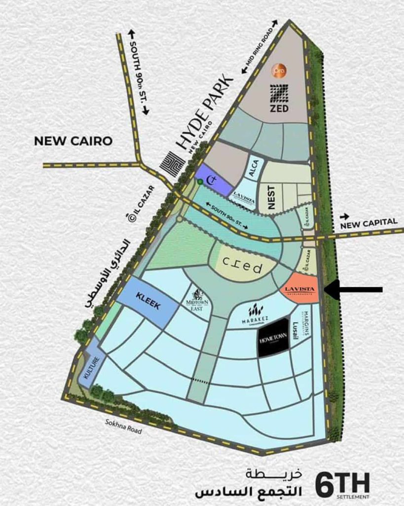 Patio Riva Map El Patio Riva New Cairo Sixth Settlement