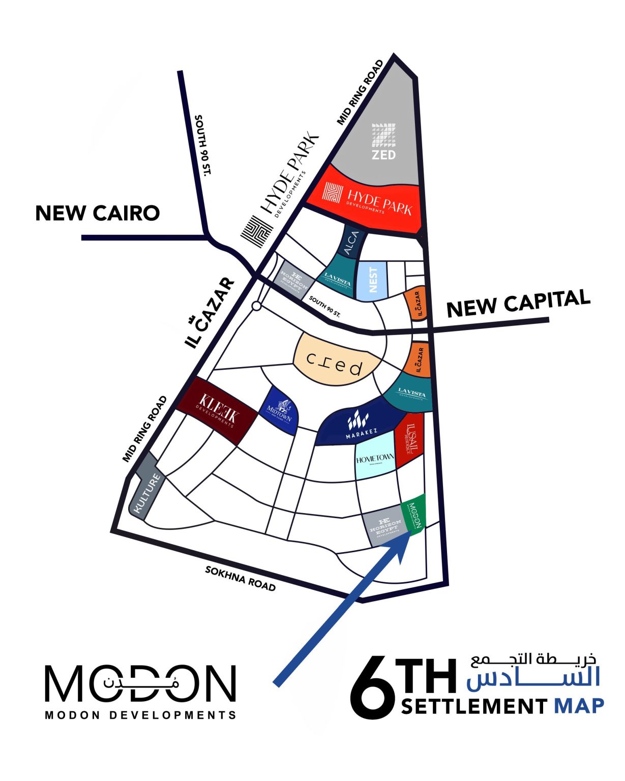 Golf Town Modon New Cairo