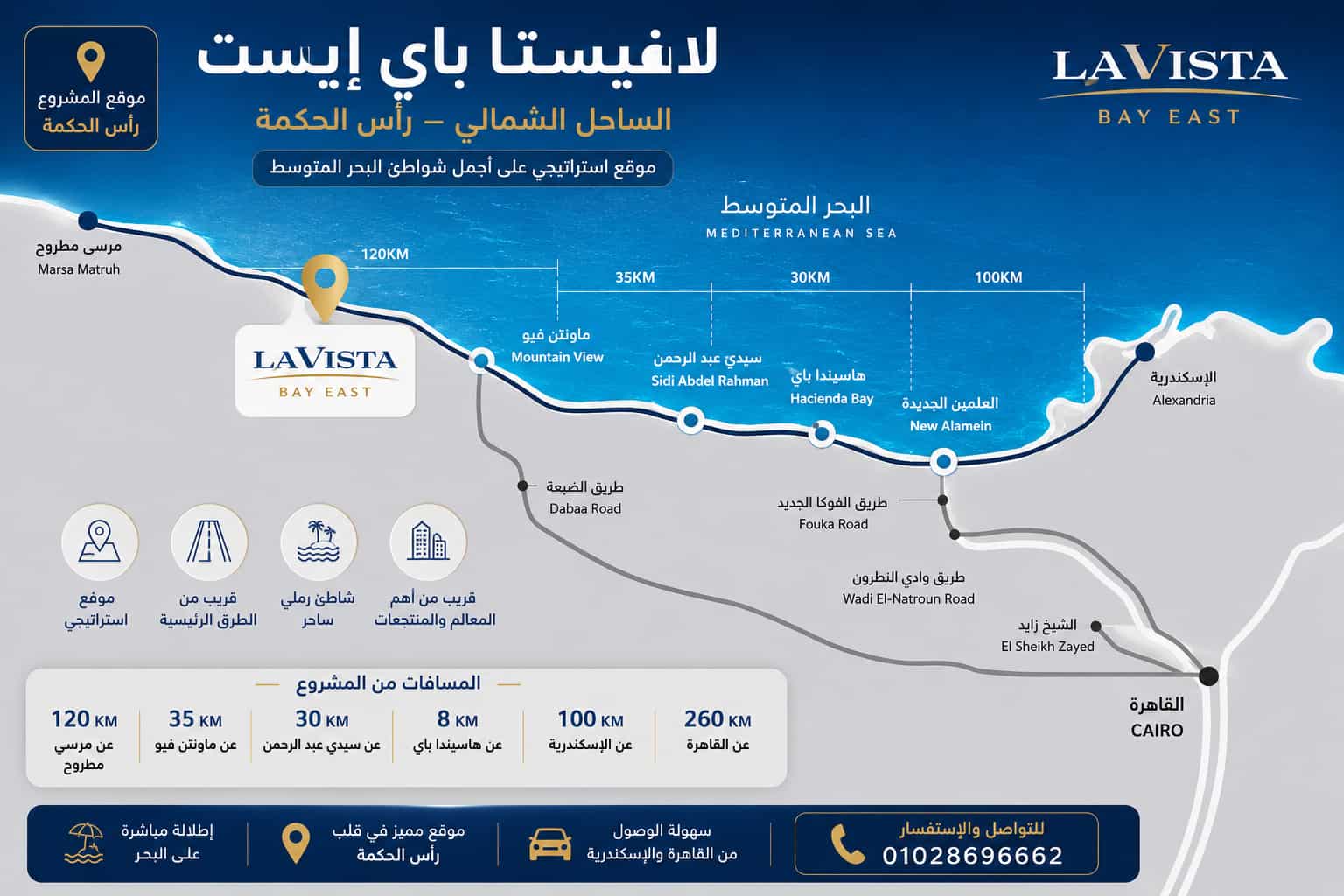 موقع لافيستا باي ايست الساحل الشمالي