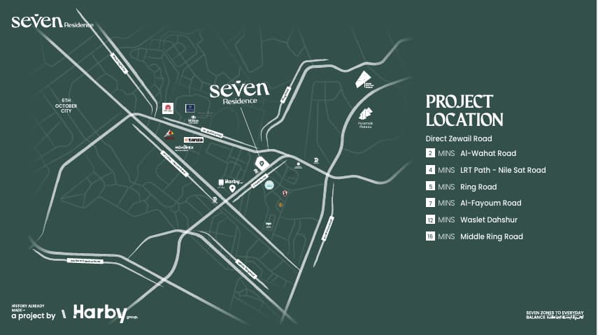 موقع كمبوند سفن ريزيدنس