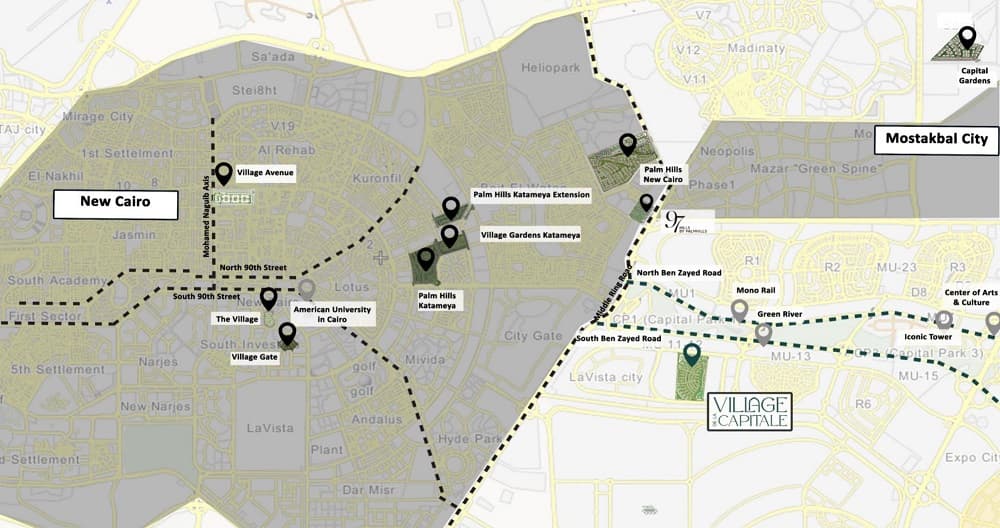 موقع فيلاج دي لاكابيتال العاصمة