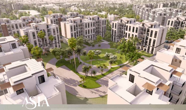 كمبوند اسيا ويست حدائق اكتوبر 4 Asia West Beyotna Developments