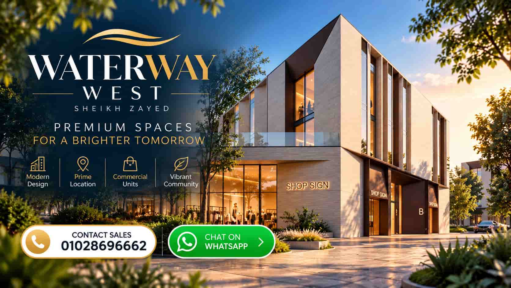 خدمات كمبوند Waterway West زايد