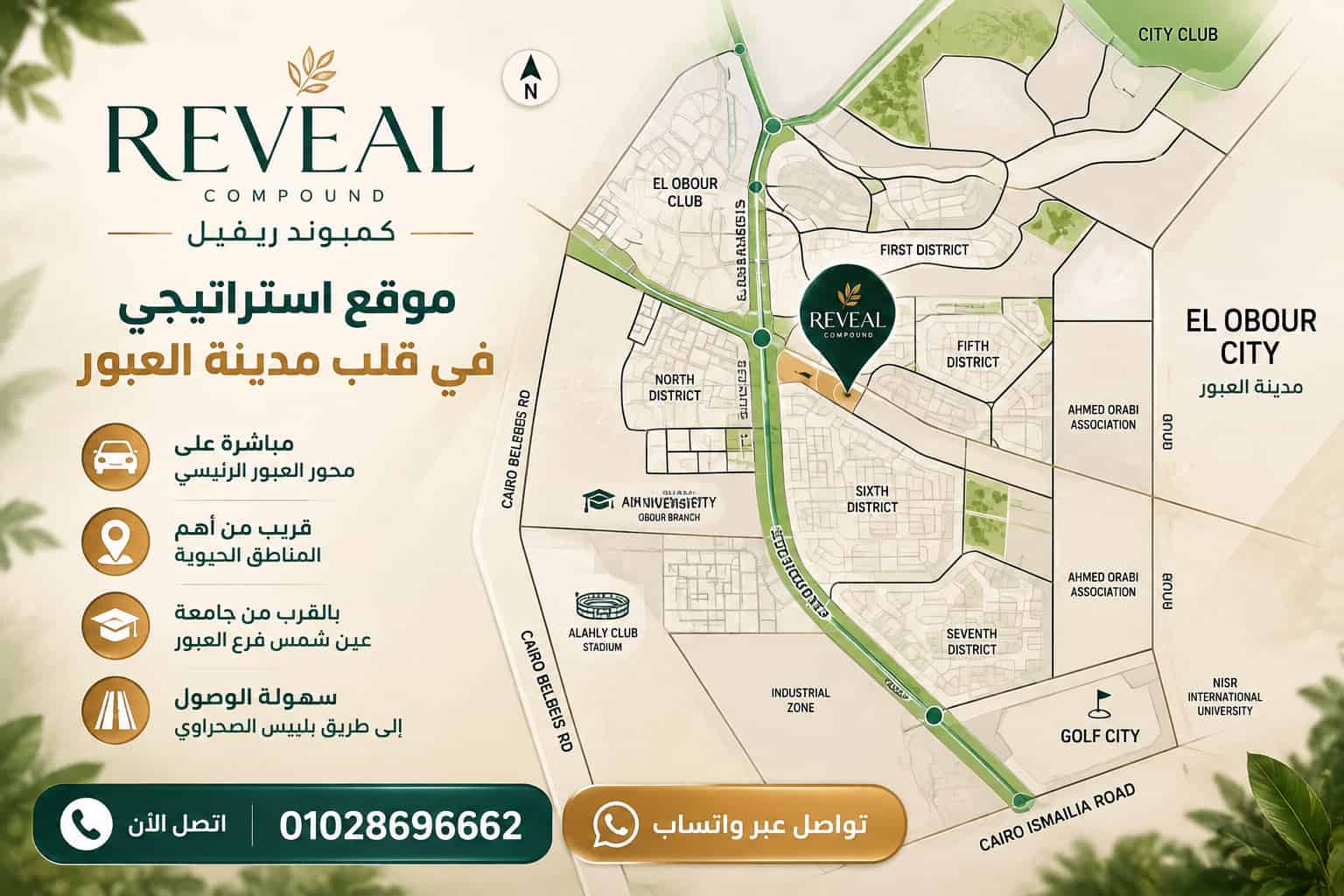 رقم مبيعات مشروع ريفيل العبور